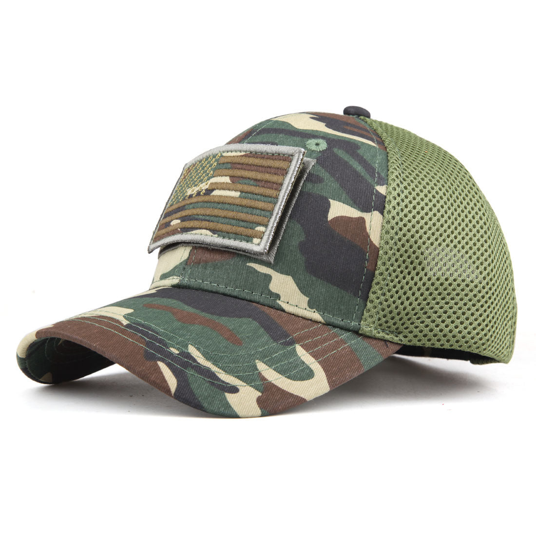 Wholesale Cotton American Flag Sunscreen Sports Velcro Baseball Cap